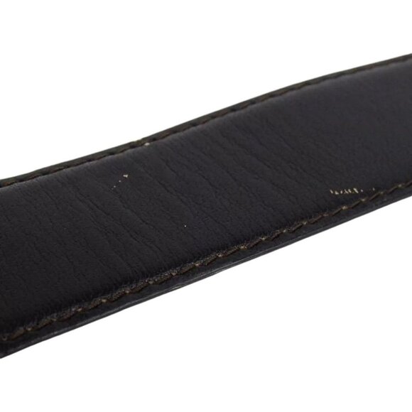 193145AQ (S1) Celine Belt Sulky Buckle Black Leather main image 6